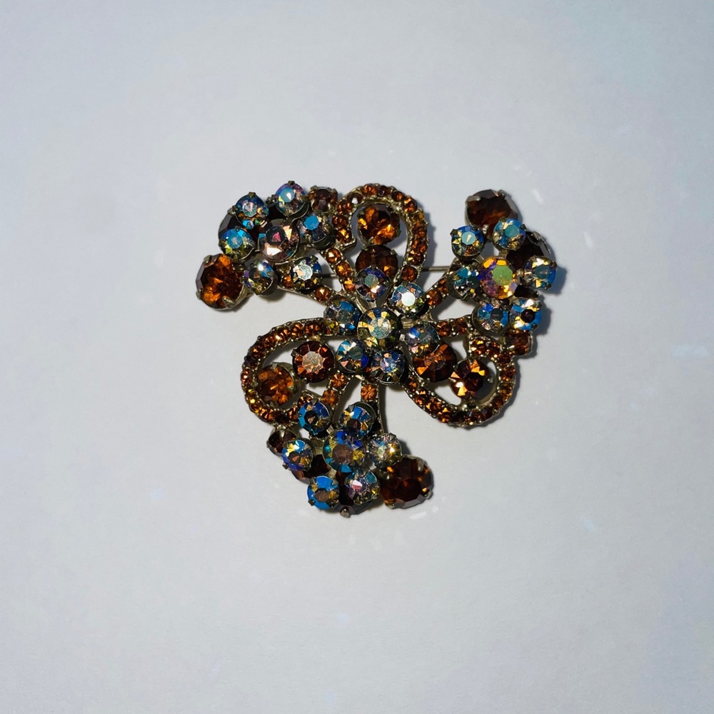 Verified Juliana D&E Topaz and AB Brooch